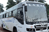 KSRTC bus damaged in stone pelting near Adyarkatte